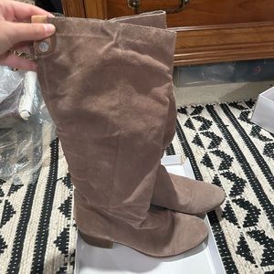 Steve Madden taupe suede knee high boots size 7.5